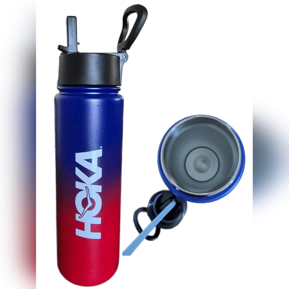 Hoka One One Insulated Stainless Steel Water Bottle – Red & Blue Gradient